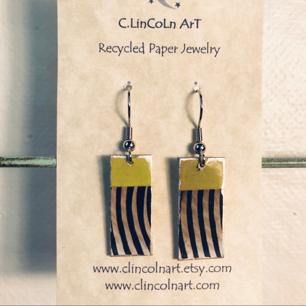 Recycled Paper Earrings ♻️